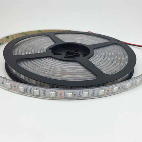 LightingWill 635nm SMD5050 DC12V Red LED Strip Light – 30/60/120 LEDs/m, 5 Meters, IP00/IP65