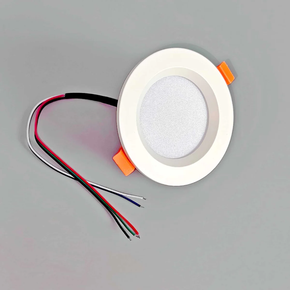 Smart RGB Downlight – RGBW RGBWW Super Bright Modern Recessed LED Downlights 24V 4W 6W 8W 12W 24W 30W 36W 40W White Round Embedded Design 4 Pack / 10 Pack (Controller and Power Supply Not Included)