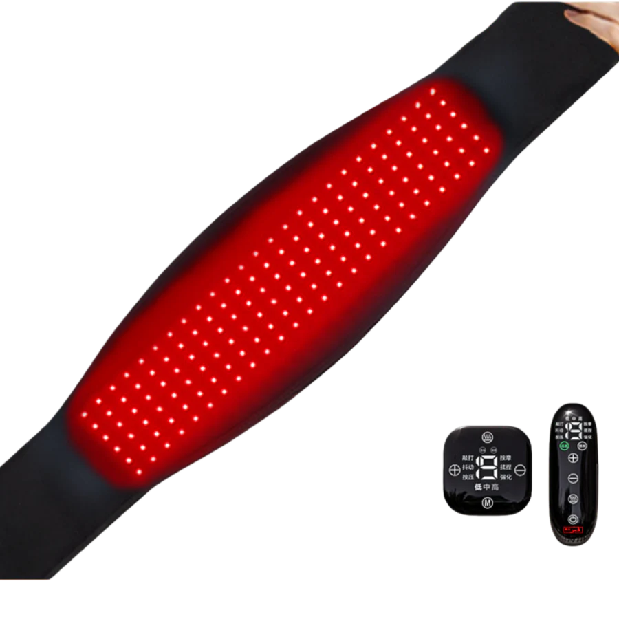 Infrared Therapy Heating Belt – Wireless Near Infrared Waist Belt | 2000mAh Battery | Digital Display | Transparent Film | With / Without Remote Control | Type-C Charging | for Back & Waist Pain Relief