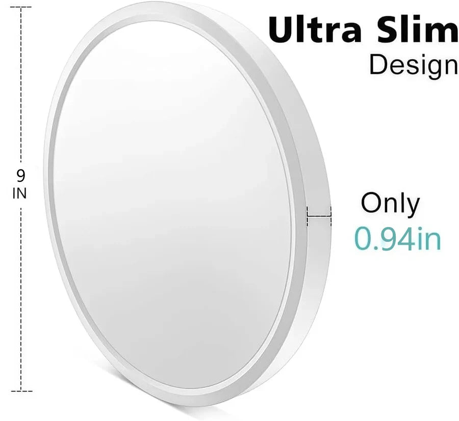 9 Inch Round 18W White LED Ceiling Light, 3000K / 4500K / 5000K / 6500K Flush Mount Ceiling Light Local Stock (US/UK/DE)
