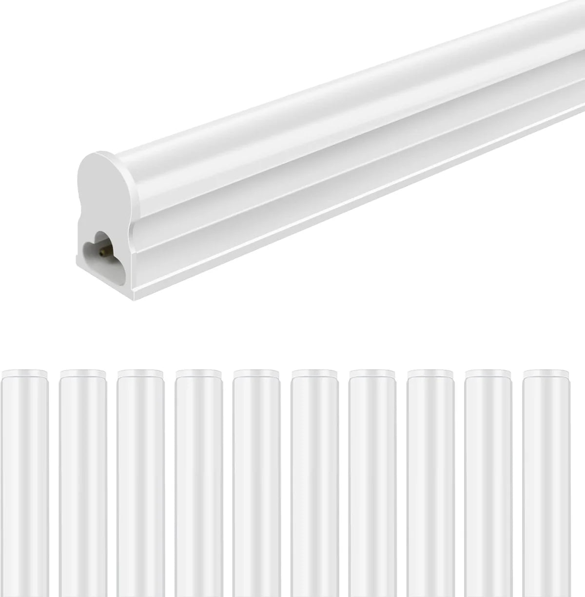 IT Series 3FT T5 LED Shop Light, Integrated Tube Fixture 15W Warm/Natural/Daylight White Linkable Utility Garage Ceiling Light & Under Cabinet Lighting Corded Electric with Built-in On/Off Switch Non-Dimmable AC90–240V 4-Pack / 10-Pack