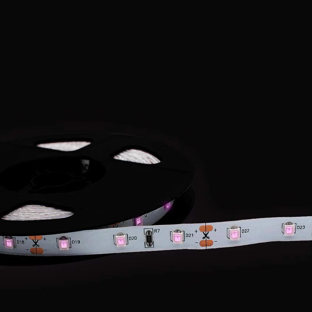 850nm SMD2835 DC12V Infrared LED Strip Light – Night Vision IR for Security, 60/120/240 LEDs/m, 5 Meters, IP00/IP65