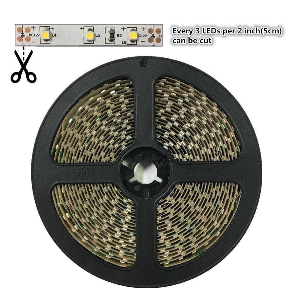 730–735nm SMD2835 DC12V Infrared LED Strip Light – Far Red for Flowering & Photoperiod Control, 60/120/240 LEDs/m, 5 Meters, IP00/IP65