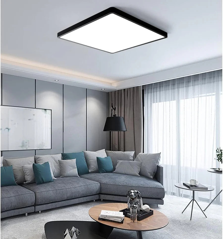 12.0 Inch Square 24W Black LED Ceiling Light, 3000K / 4500K / 5000K / 6500K Flush Mount Ceiling Light Local Stock (US/UK/DE)