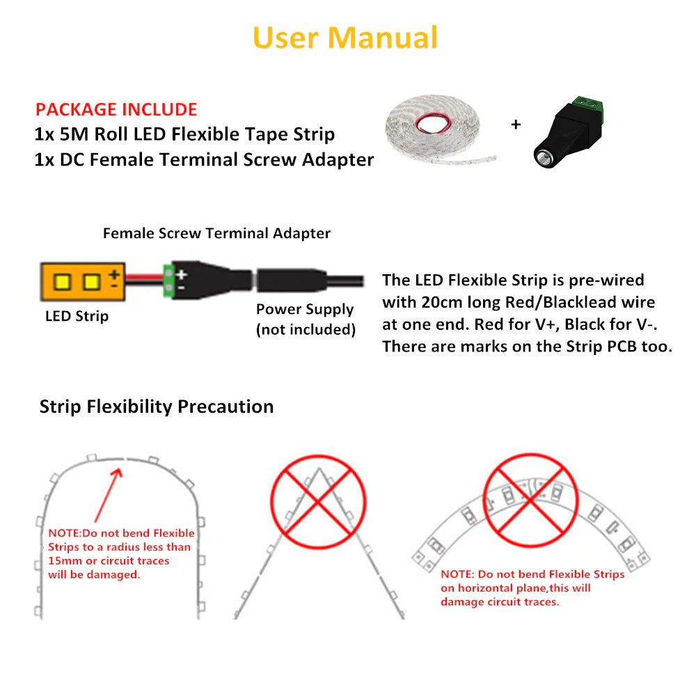 730–735nm SMD2835 DC12V Infrared LED Strip Light – Far Red for Flowering & Photoperiod Control, 60/120/240 LEDs/m, 5 Meters, IP00/IP65