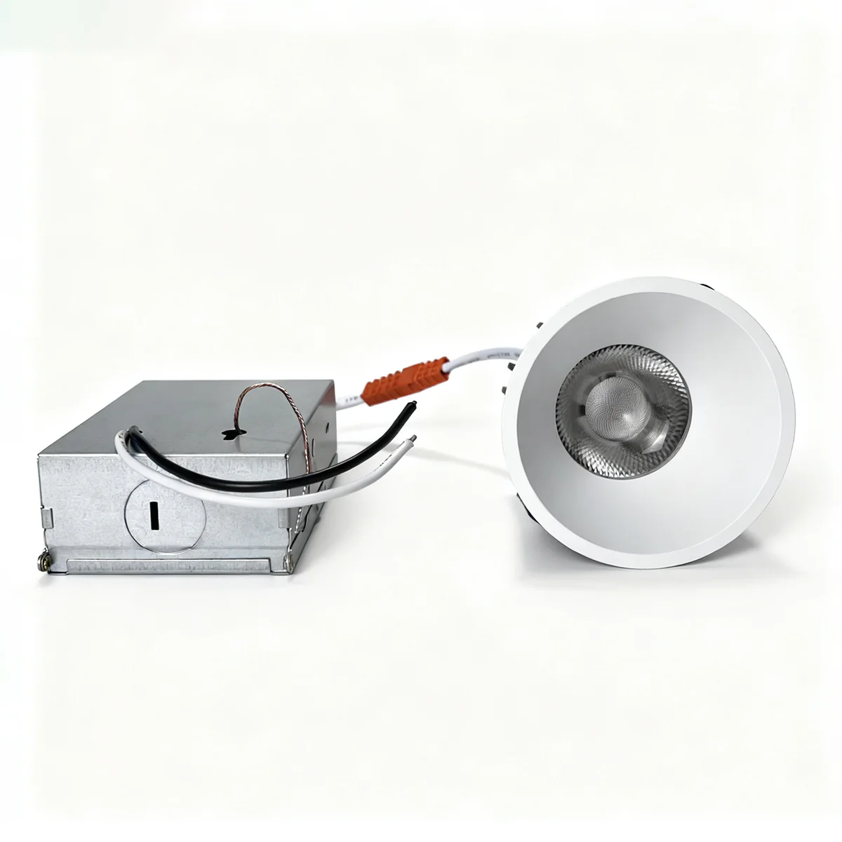PRO Downlight PRO-1A Series Deep Recessed Anti-Glare Full Spectrum LED Downlight | AC 100–130V | 4 / 10 Pack | 7W / 9W / 12W | 5-CCT Selectable | 24° Narrow Beam | White Trim | CRI 95+ | Commercial Recessed Ceiling Light