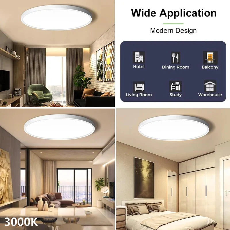 15.7 Inch Round 32W White LED Ceiling Light, 3000K / 4500K / 5000K / 6500K Flush Mount Ceiling Light Local Stock (US/UK/DE)
