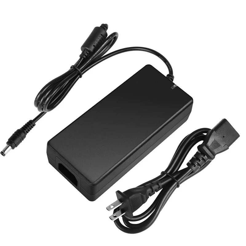 Desktop Power Supply Adapter DC 24V 60W–120W, AC 100–240V Input Switching Transformer Charger with US Plug for LED Strip Lights, 3D Printers, CCTV, Electronics