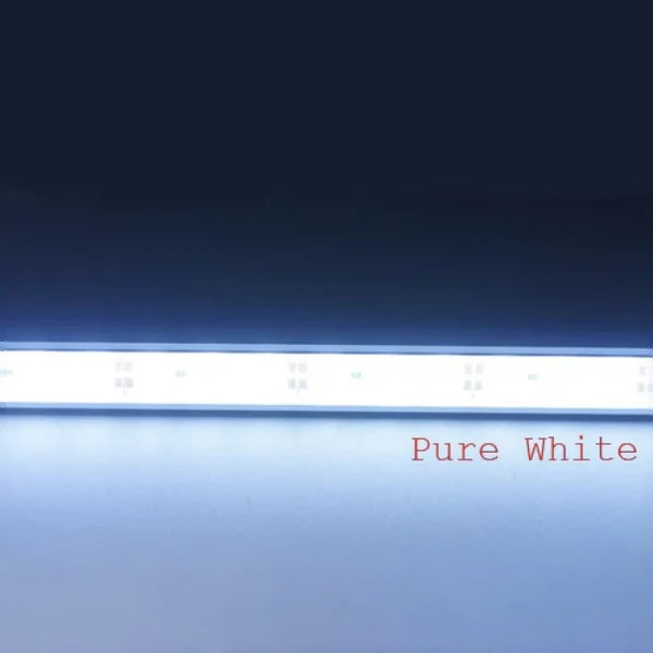 LightingWill U02 Silver Aluminum Rigid LED Strip Light - DC12V | SMD5630 72 LEDs/M | 17×9mm | 0.5M/1M | Warm White / Natural White / Cool White| Silver Finish | Non-Waterproof | for Indoor Accent & Display Lighting | 10 / 50PCS