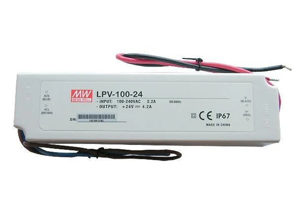 MEANWELL LPV Series IP67 Waterproof Switching Power Supply, AC90-264V Input | DC Output 12V / 24V | 35W / 60W / 100W / 150W | IP67 Waterproof | UL / CE Certified