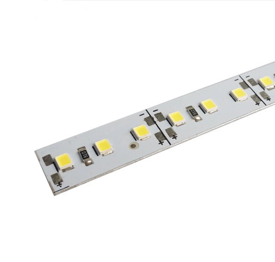 LightingWill SMD2835 10MM Wide Rigid LED Strip Light – DC12V / 24V | 12W/M | 120 LEDs/M | 10mm PCB | 1Meter Length | Warm White / Natural White / Daylight White / Cool White / Blue / Red / Green | High Brightness Indoor Lighting | 10 / 50PCS