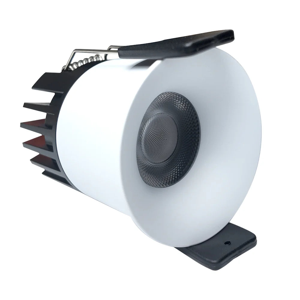 CDG-EU Curved Reflector 12W (3″) Deep Anti-Glare Full Spectrum LED Downlight | 200–240V | 4/12 Pack | 3000K / 4000K / 5000K | 24° Beam | White Housing | CRI>95 | Architectural Recessed Lighting