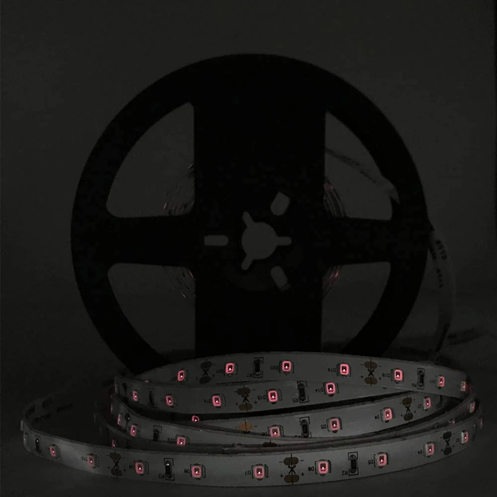 LightingWill 850nm SMD2835 DC12V IR LED Strip Light – 60/120/240 LEDs/m, 5 Meters, IP00/IP65