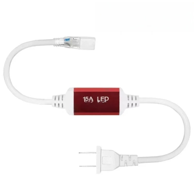 LightingWill 8x18mm SMD2835 180LEDs/m 9W/m High Voltage LED Neon Strip Light, IP68 Waterproof Flexible Neon Rope Light AC110V/220V with Plug, Multi Color Options for Indoor and Outdoor Decoration, 10/50M