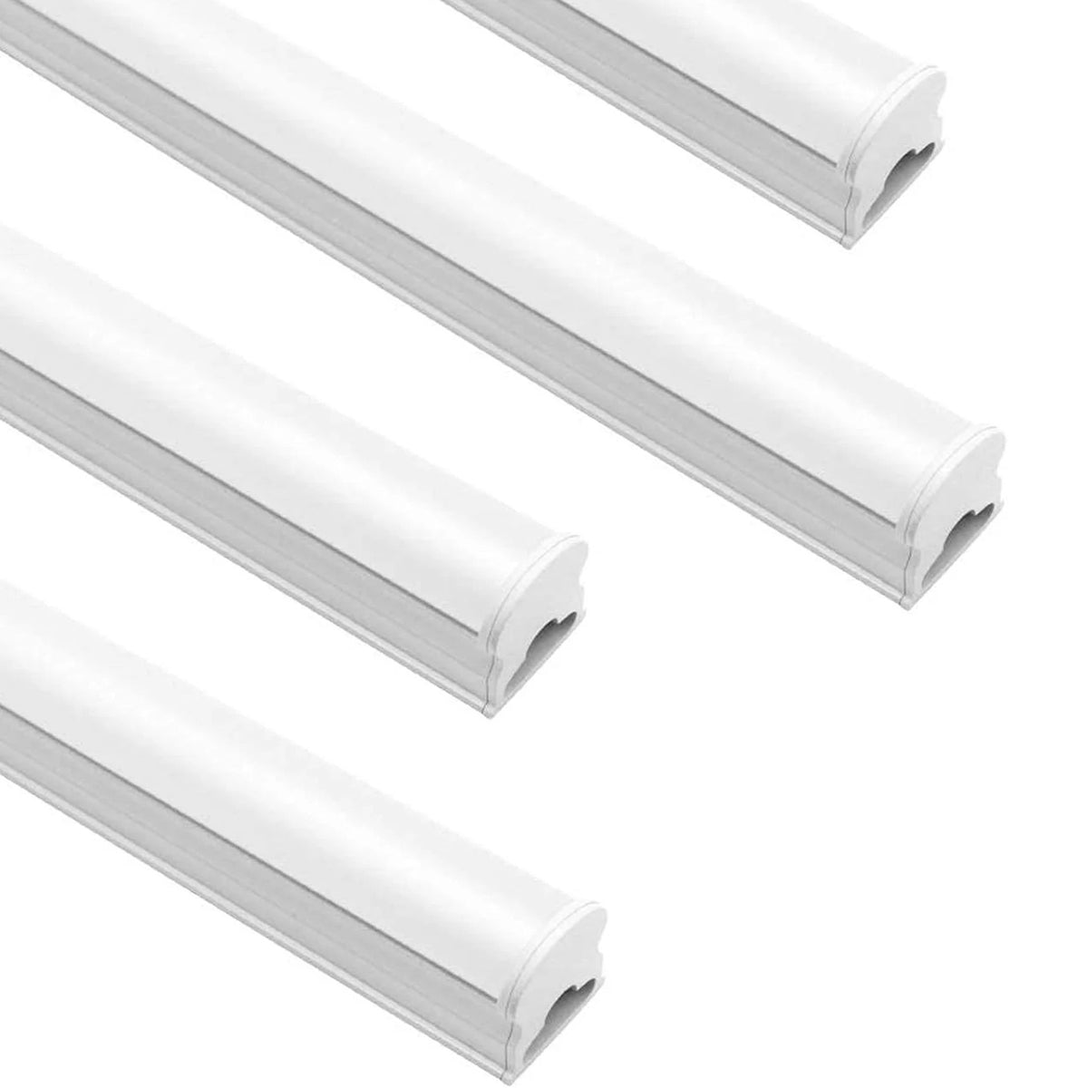 LightingWill LED T5 Integrated Fixture 3FT, Warm White 3000~3500K, 14W, Linkable LED Shop Light, LED Ceiling Light and Under Cabinet Light, Corded Electric with Built-in ON/Off Switch,(4 Pack)