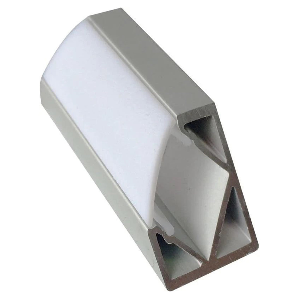 LightingWill 5Pair/10Pcs Silver Spliced L-Shape LED Aluminum Channel Corner Adapter for V03S Solution for 90 Angle Turning Corner Cabinet Bar Kitchen Wardrobe Installation -V03SL10