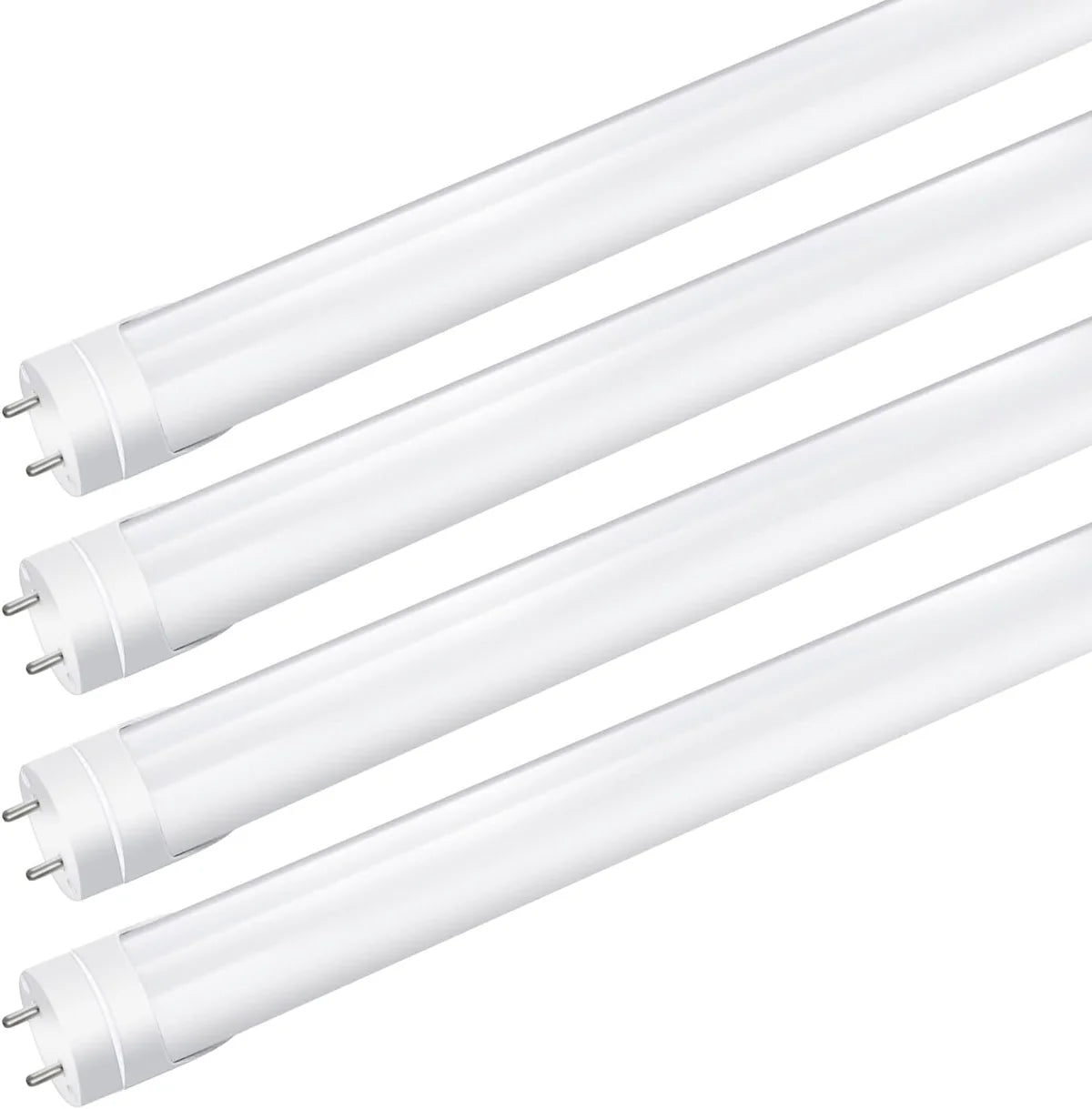 4ft 20W T8 LED Tube Light, Retrofit Ballast Bypass Frosted Lens Warm / Natural / Daylight White AC90-240V Non-Dimmable 4-Pack or 20-Pack