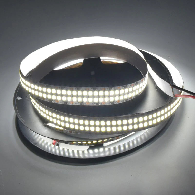 SMD2835 Double Row LED Strip Light | 5M | DC 12V / 24V | 480 LEDs/m | 15mm PCB | High Brightness Low Voltage LED Tape | Non-Waterproof | Warm White / Natural White / Cool White