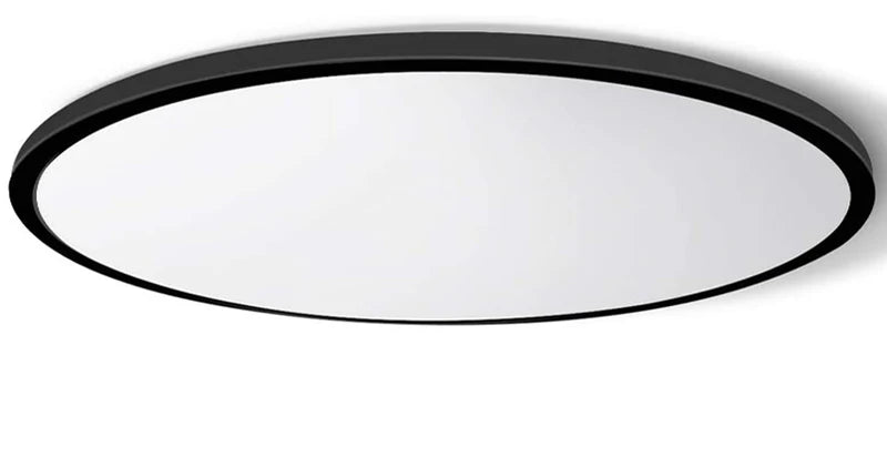 AC 220–240V Round Black LED Ceiling Light, 12W / 18W / 24W / 32W Options 3000K / 4500K / 5000K / 6500K Flush Mount Ceiling Light Local Stock (UK/DE)