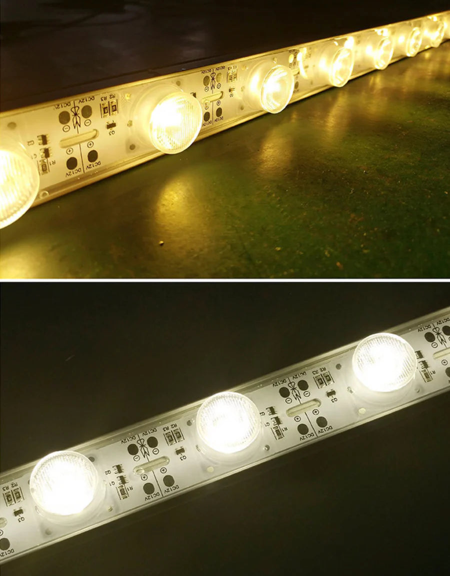 LightingWill 1M DC12V High Brightness Rigid LED Strip Light – 22W | SMD3030 18LEDs/M | 25mm PCB | Warm White / Natural White / Daylight White / Cool White | IP00 / IP65 | for Side-Emitting Light Box | 10 / 50PCS