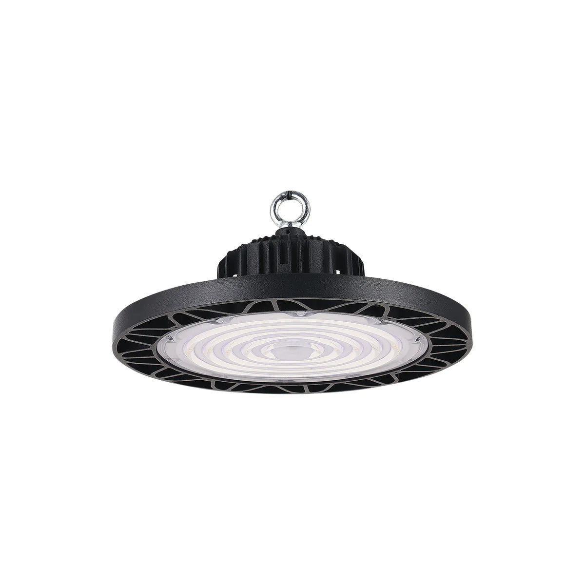 UFO LED High Bay Light 200W, 6500K Daylight White 26,000LM (130LM/W) 100-240V AC High Bay LED Light with Hanging Hook for Factory Warehouse Workshop 4 | 8 | 12 pcs Pack