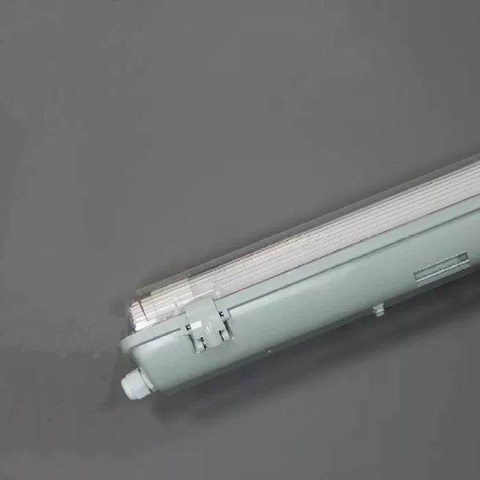TP Series 4ft LED Tri-Proof Light, 2-Tube Included Waterproof Dustproof LED Fixture Stripe Clear Cover 3000K/4000K/5000K AC 90–240V Non-Dimmable 4-Pack
