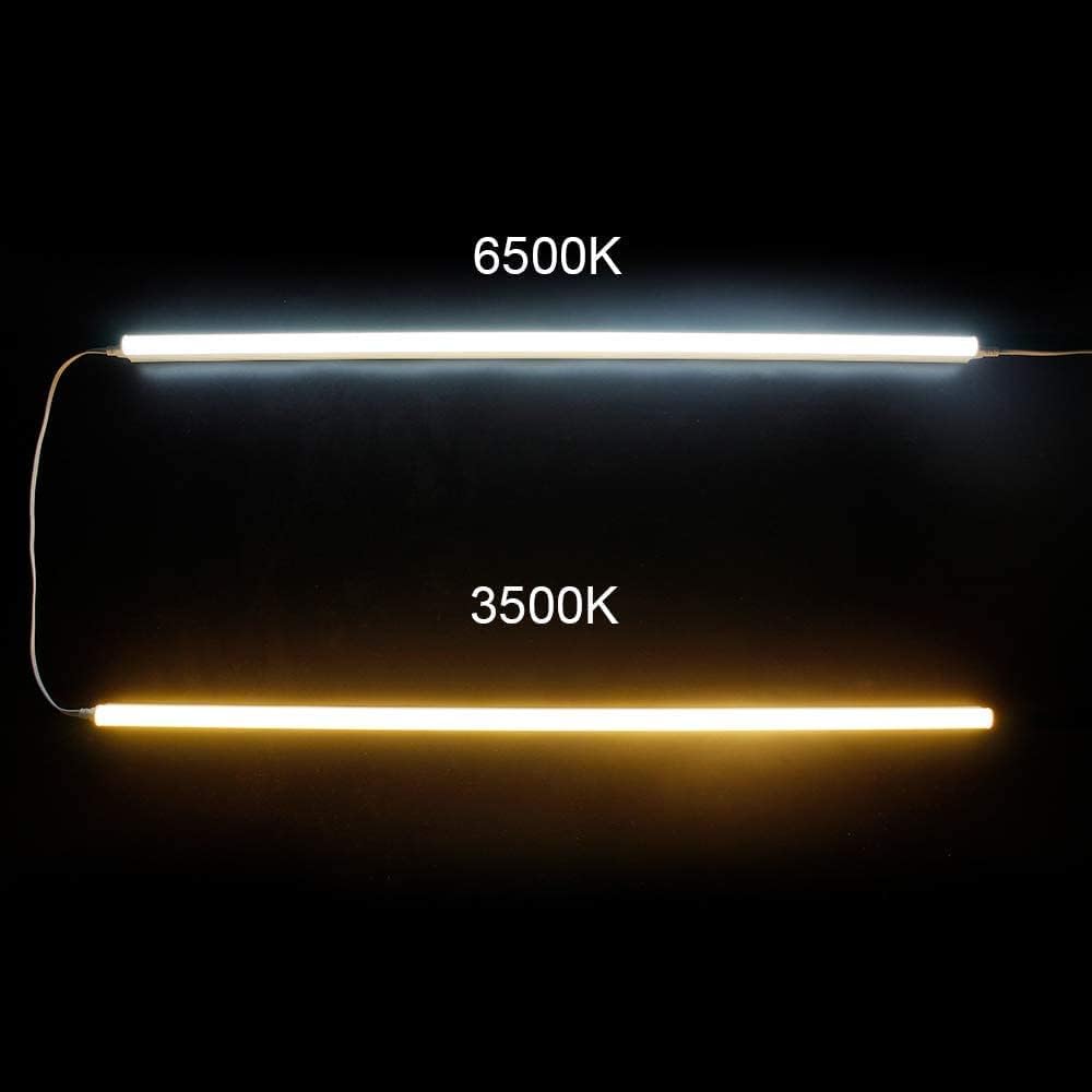 LightingWill LED T5 Integrated Fixture 2~4FT, Warm White / Daylight White, Linkable LED Shop Light, LED Ceiling Light and Under Cabinet Light,Corded Electric with Built-in ON/Off Switch