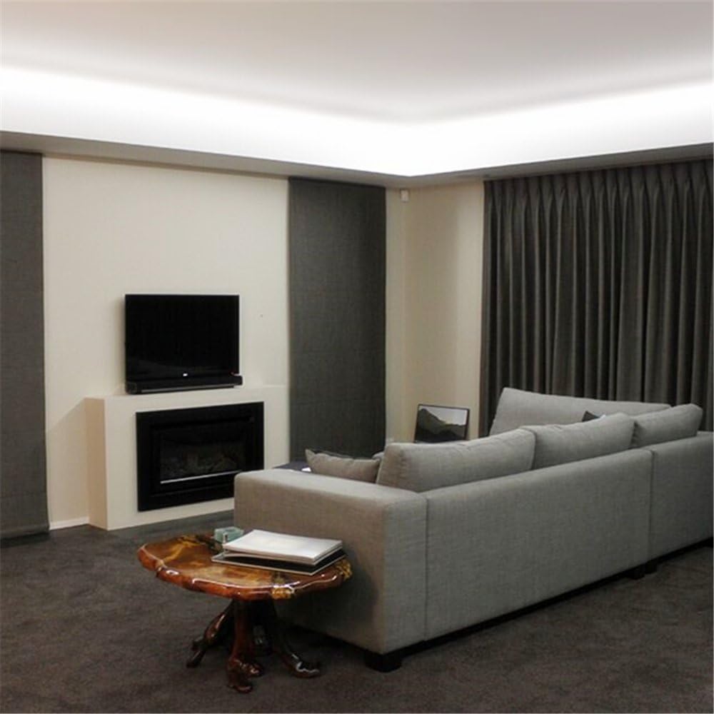 LightingWill LED Strip Lights IP67 Waterproof CRI80 SMD2835 16.4Ft(5M) 300LEDs Pure White 5000K-6000K 60LEDs/M DC12V 60W 12W/M 8mm White PCB Flexible Ribbon Strip with Adhesive Tape M2835PW300W