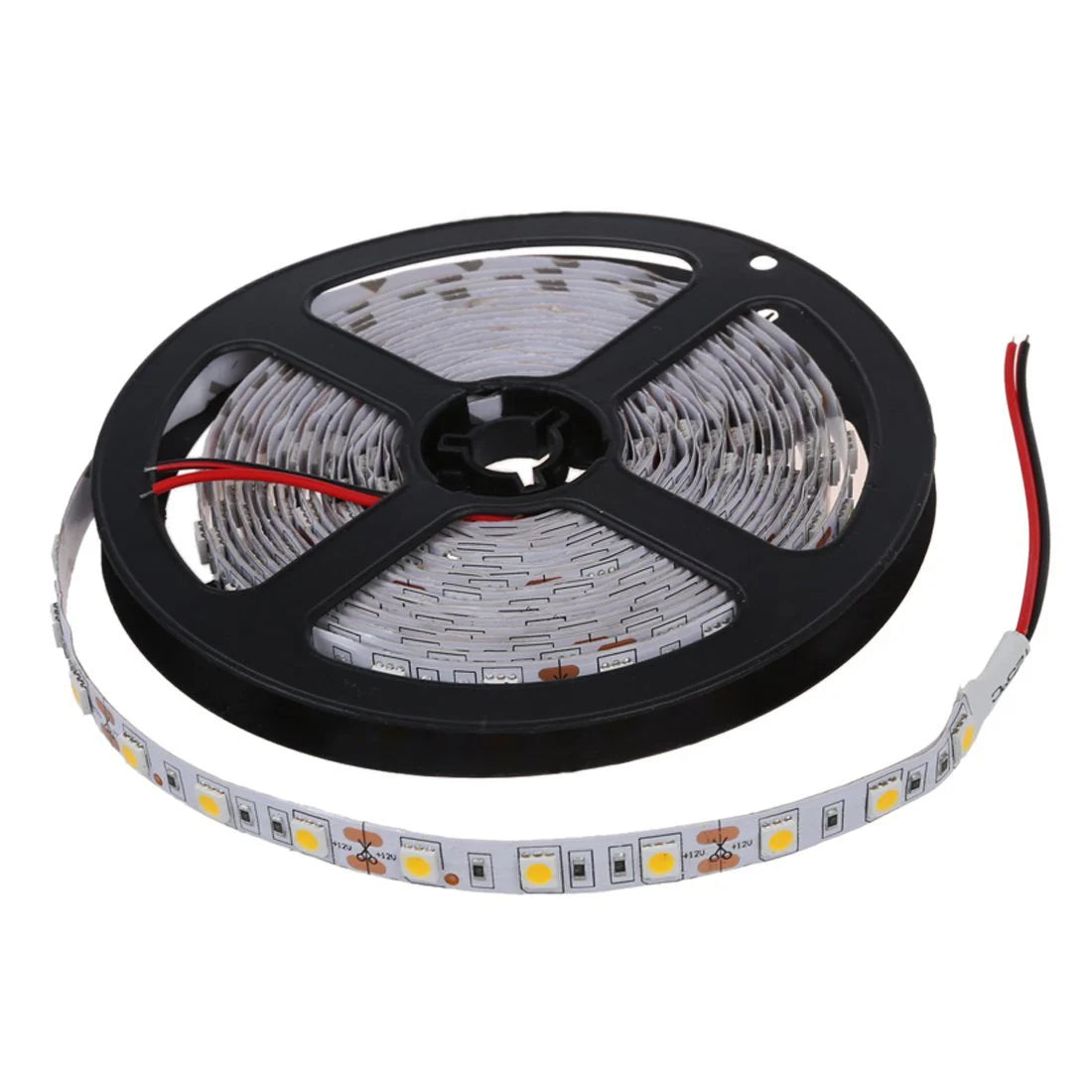 SMD5050 High Brightness LED Strip Light | 5M | DC 12V | 60 LEDs/m | 10mm PCB | 26–28lm/LED | Low Voltage LED Tape | IP00 / IP67 | Warm White / Natural White / Cool White / Golden Yellow / Pink