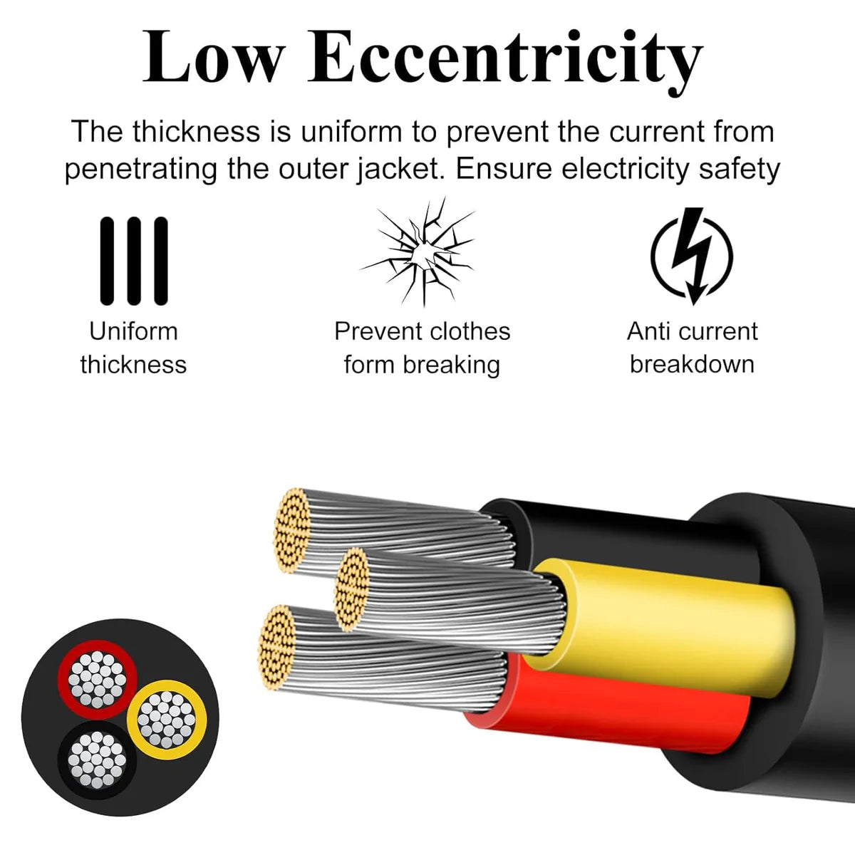 20 AWG 6/7/8 Conductor Black/White PVC Insulated Copper Cable – Multi-Core Control Cable Flexible Wire for LED & Electrical Systems – 5m (16.5ft)