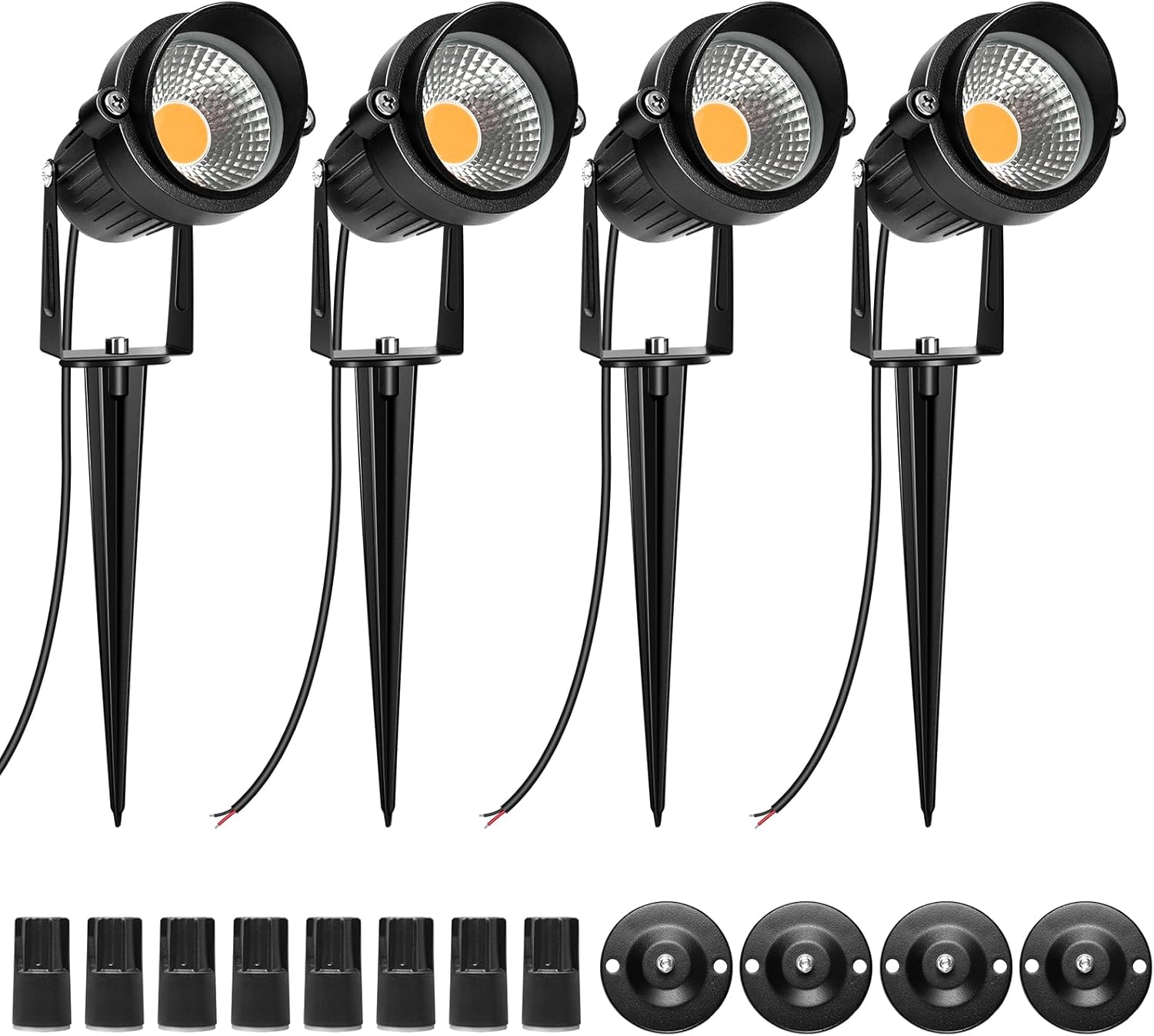 LightingWill LED Driver 100 Watts Waterproof IP67 Power Supply Transformer, 90-265V AC to 12V DC Low Voltage Output, Adapter with 3-Prong Plug 3.3 Feet Cable for Outdoor Use, Computer Project