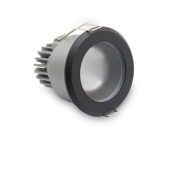 FX Waterproof Downlight – FX-1 Series IP65 LED Recessed Light | 7W / 12W / 15W | CRI 80+ | AC100–240V | Vapor-Proof Ceiling Fixture for Bathroom, Sauna & Outdoor Use | Black Trim | 4 / 10 Pack | Non-Dimmable