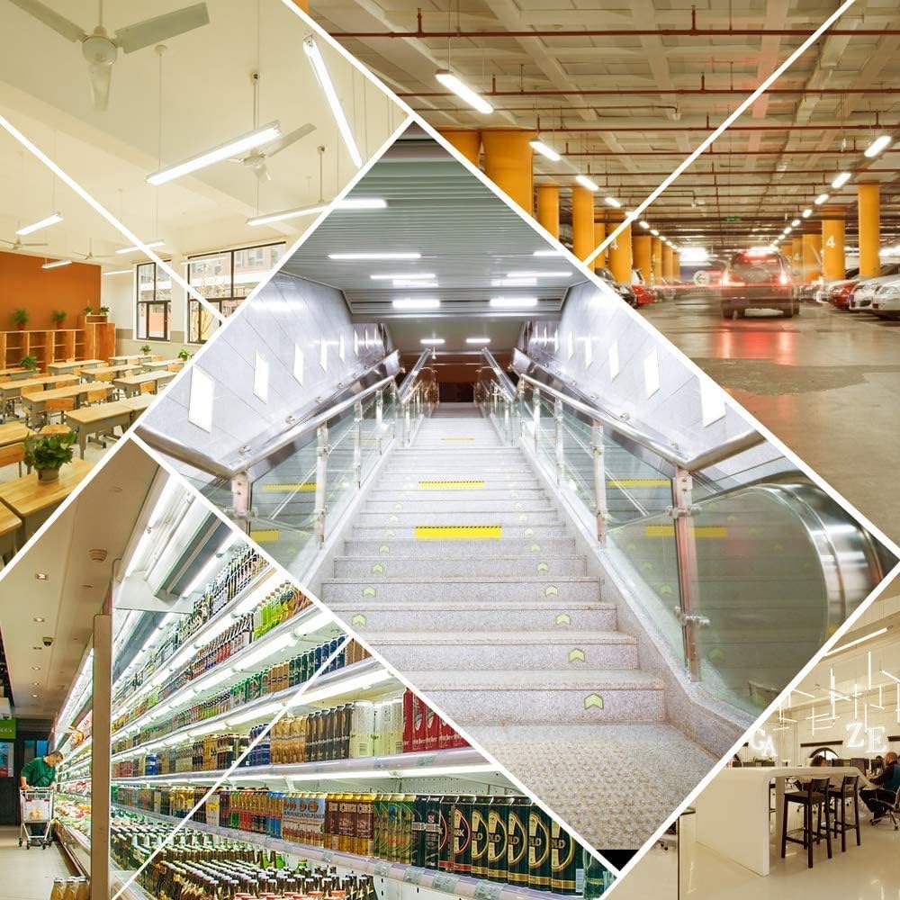 IT Series 3FT T5 LED Shop Light, Integrated Tube Fixture 15W Warm/Natural/Daylight White Linkable Utility Garage Ceiling Light & Under Cabinet Lighting Corded Electric with Built-in On/Off Switch Non-Dimmable AC90–240V 4-Pack / 10-Pack