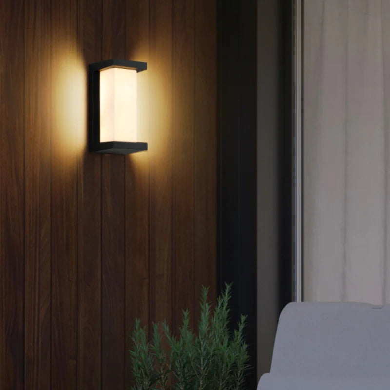 LightingWill LED Wall Light 18W 30W Outdoor Waterproof Wall Sconce 3000K 4000K 6000K Black Open Frame Up Down Wall Light IP65 Aluminum Porch Garden Balcony Indoor 2 Pack