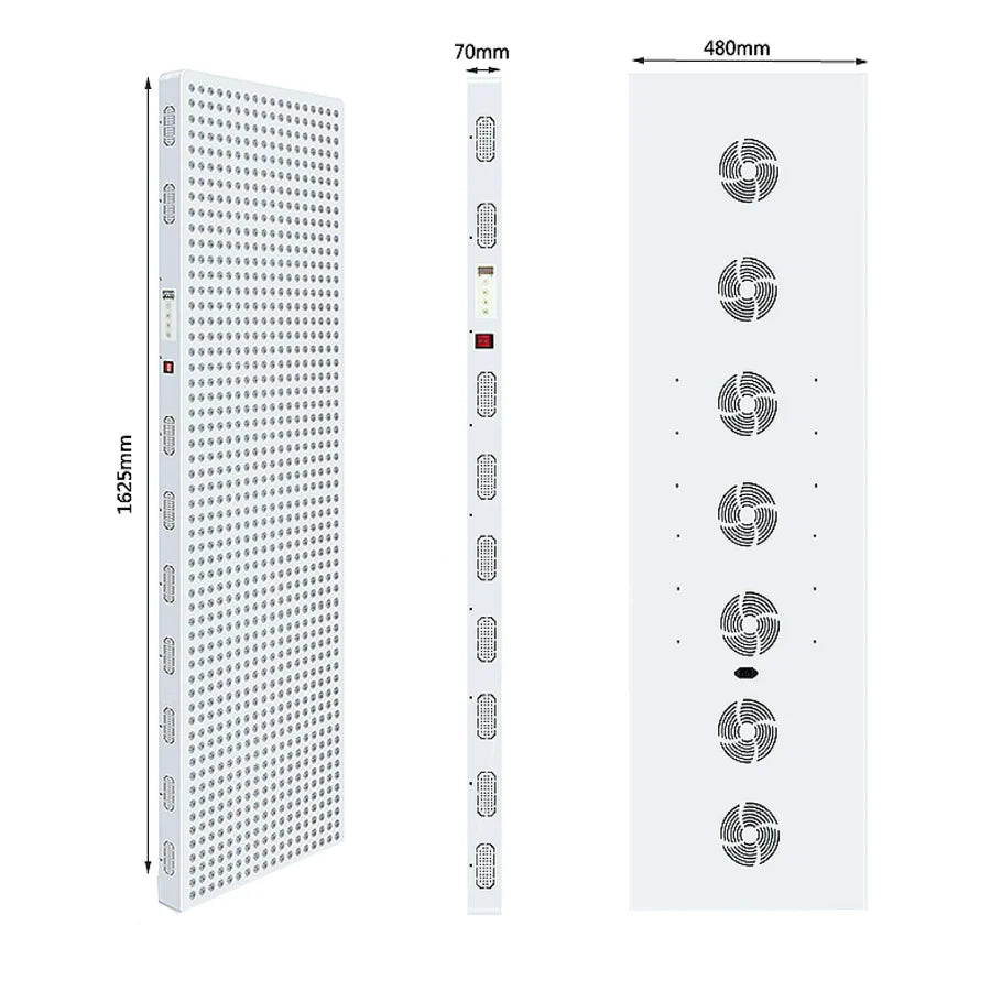 ALW-PRO5000 Red LED Light Therapy Panel, 1250W Deep Red 660nm & Near Infrared 850nm with Electrical Mobile Stand LED Light Therapy