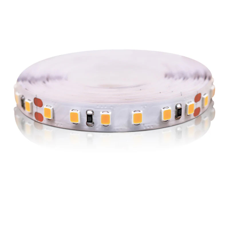 LightingWill DC12V SMD2835 Full Spectrum LED Strip Light 120LEDs/m 600 LEDs 16W/m, CRI 97+ High Density LED Tape 2700K–6500K, 8mm PCB IP00/IP67 for Kitchen Cabinet, Mirror, Bedroom, 5/50M