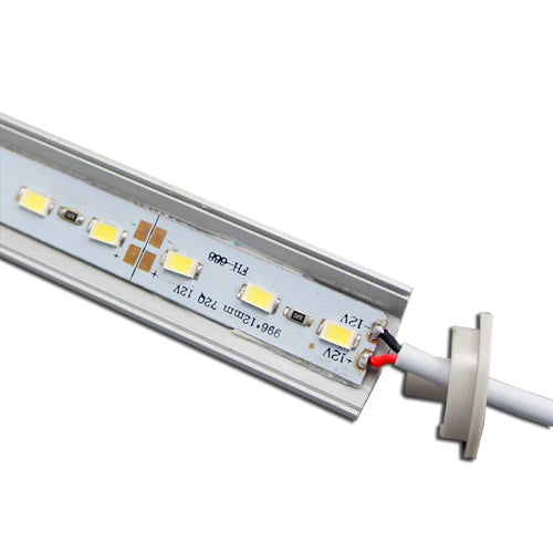 V02 Black Aluminum Rigid LED Strip Light -  16×16mm | DC12V | SMD5630 72 LEDs/M | 0.5M/1M | Warm White / Natural White / Cool White | Black Finish | Non-Waterproof | for Indoor Accent & Display Lighting | 10 / 50PCS