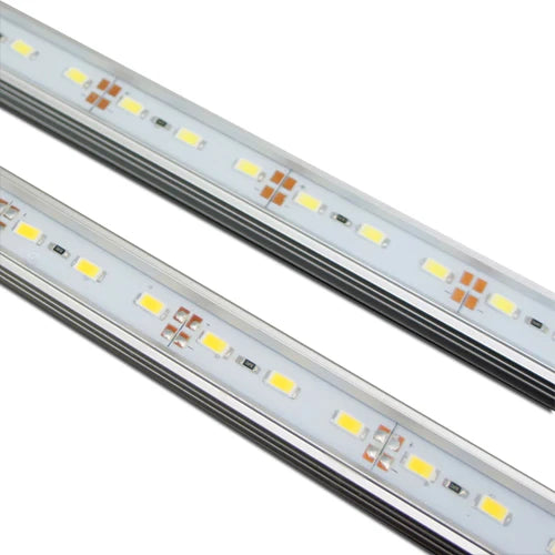 LightingWill DC12V Aluminum Channel Rigid LED Strip Light - SMD5730 72LEDs/M | 18x11mm | 0.5M / 1M | Warm White / Daylight White | IP65 Waterproof | for Indoor & Outdoor Lighting | 10 / 50PCS
