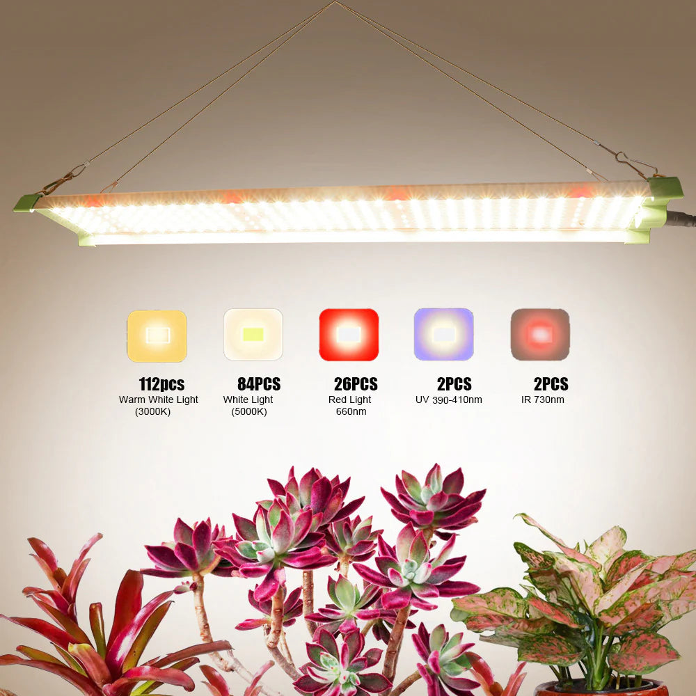 Full Spectrum Quantum Panel LED Grow Light - AC85–277V | 45W | SMD2835