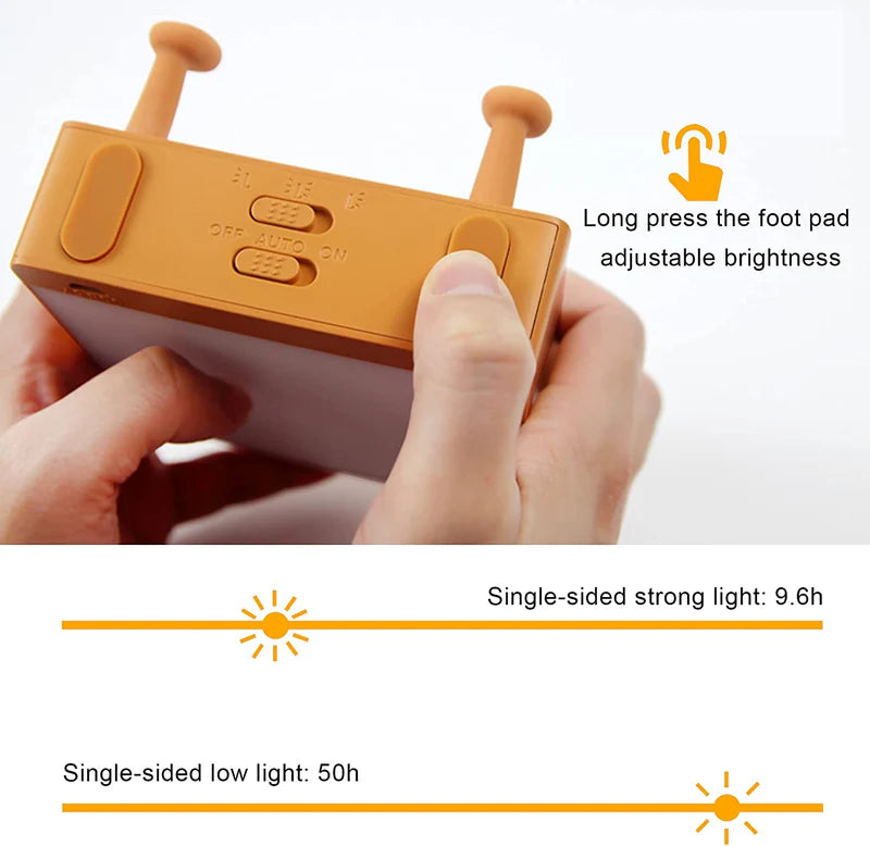 LightingWill Toast Bread LED Night Light Rechargeable Bedside Nursery Lamp with Phone Stand Cute Sleep Light for Kids Bedroom Decor
