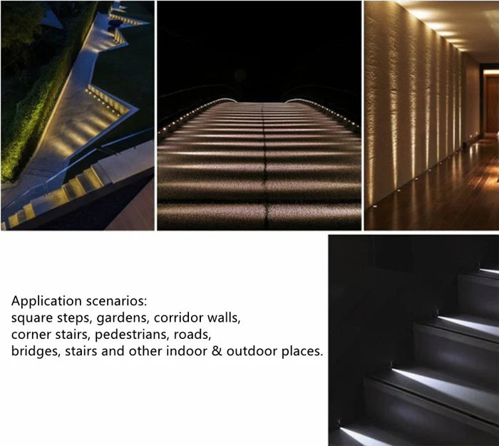 8/10-Pack One Beam Light Low Voltage LED Step Lights – 3000K / 4000K / 6000K | 1W / 3W | DC12–24V | IP67 Waterproof Stainless Steel Step & Path Lights