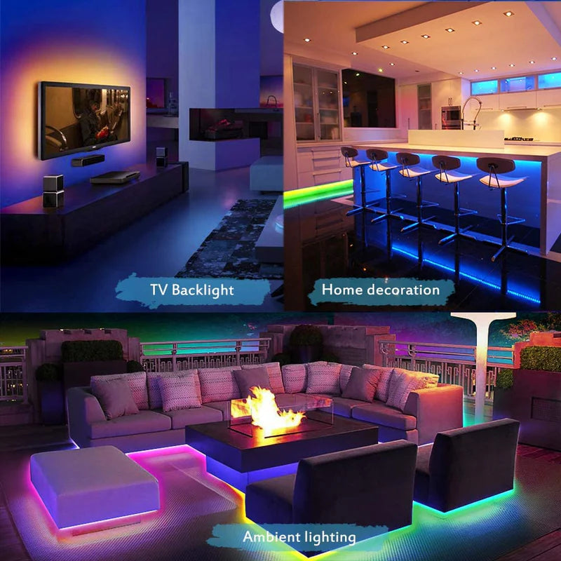 LightingWill WS2812B RGBIC LED Strip Light DC5V 10mm PCB SMD5050 Individually Addressable 30 60 96 LEDs/m IP00 IP65 IP67 Flowing Multicolor LED Strip for Party Decoration DIY Lighting 5M 50M