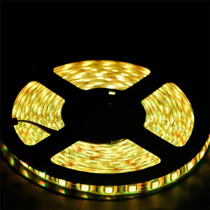 LightingWill 5M/10M SMD5050 RGB LED Strip Light Kit - DC12V | 30 / 60LEDs/M | 10mm PCB | IP00 / IP65 | 5M /10M | RGB Color Changing LED Strip Lights with Alexa, Google Assistant | 24/ 44 Keys Controller + Power Supply