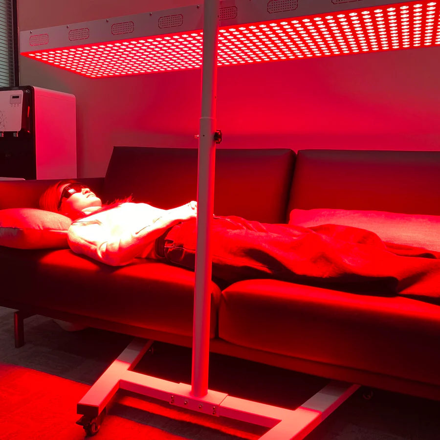 ALW-PRO Series Large Panel Infrared Therapy Lamp – 600W / 800W | Dual Chip Red & IR | Touch Control with Timer & Pulse Dimming | 30° Lens | AC85–265V | Hanging Rope & Goggles Included | for Skin Care | US / EU / UK / AU Plug