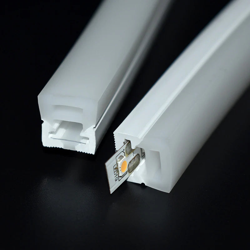 S1220 Black Side Edge Lighting Neon Light Housing – 12x20mm | Silicone LED Channel System | 10mm PCB Width | IP67 Waterproof | 16.4FT/5M*1/16.4FT/5M*5 | Local Stock US/UK/DE