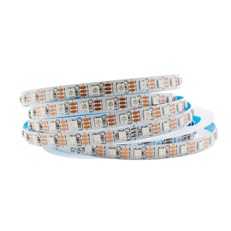 LightingWill WS2812B RGBIC LED Strip Light DC5V 10mm PCB SMD5050 Individually Addressable 30 60 96 LEDs/m IP00 IP65 IP67 Flowing Multicolor LED Strip for Party Decoration DIY Lighting 5M 50M