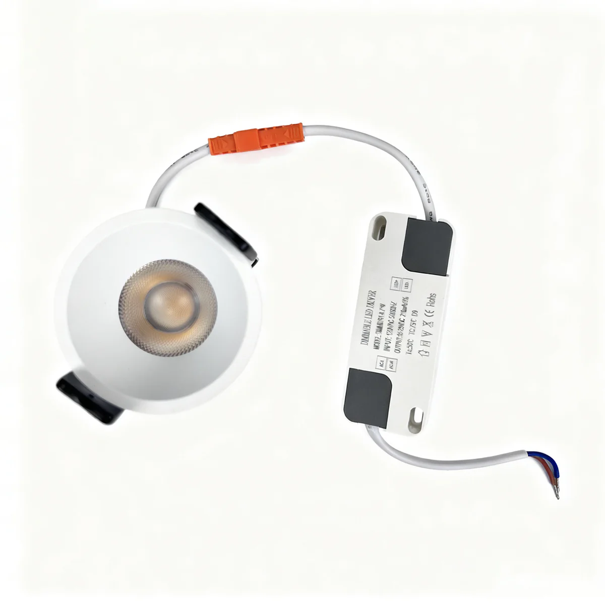 PRO Downlight PRO-2A Series Deep Recessed Anti-Glare Full Spectrum LED Downlight | AC 200–240V | 4 / 10 Pack | 7W / 9W / 12W | 3000K / 4000K / 5000K | 24° Beam Angle | White Trim | CRI 95+ | Commercial Recessed Ceiling Light "