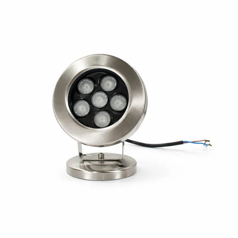 6W / 9W / 12W / 18W / 24W  LED Underwater Spotlight – DC 12V / 24V Low Voltage | 6W / 9W / 12W / 18W / 24W | Adjustable Stainless Steel Submersible Light | IP68 Waterproof | RGB & Single Color Options for Pool, Fountain & Landscape Lighting ｜4 / 10Pack